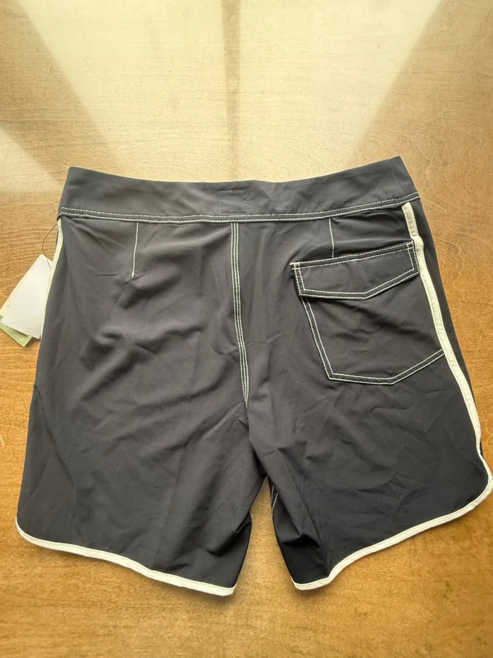 NWT Quiksilver Original Scallop Boardshorts Black White 31 Surf